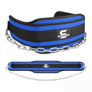 ceinture de lest bleue avec chaine - sawans