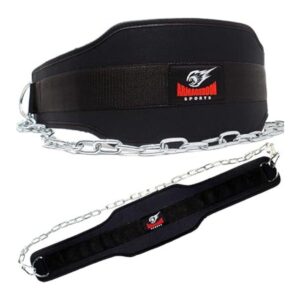 ceinture de lest noire avec chaine - armageddon sports