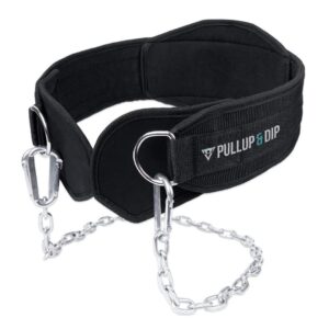 ceinture de lest noire avec chaine - pullup et dip
