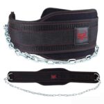 ceinture de lest rouge avec chaine - beast rage