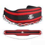 ceinture de lest rouge avec chaine - sawans