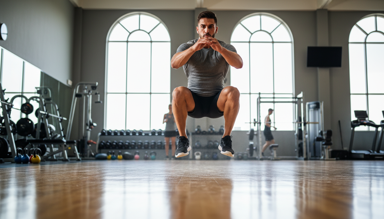 découvrez les bienfaits du squat jumping, maîtrisez la technique parfaite et suivez les conseils d'expert pour progresser efficacement dans cet exercice de fitness dynamique.